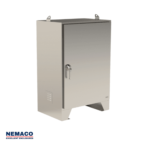 Nemaco RainPro 3RX NEMA 3RX stainless steel electrical control cabinet, floor mount