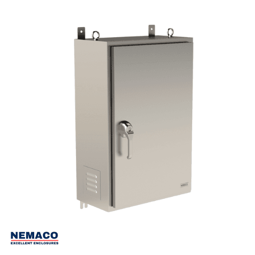 Nemaco RainPro 3RX NEMA 3RX stainless steel electrical control cabinet, wall mount